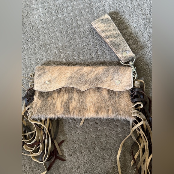 Handbags - Re-Ride Stories cowhide clutch